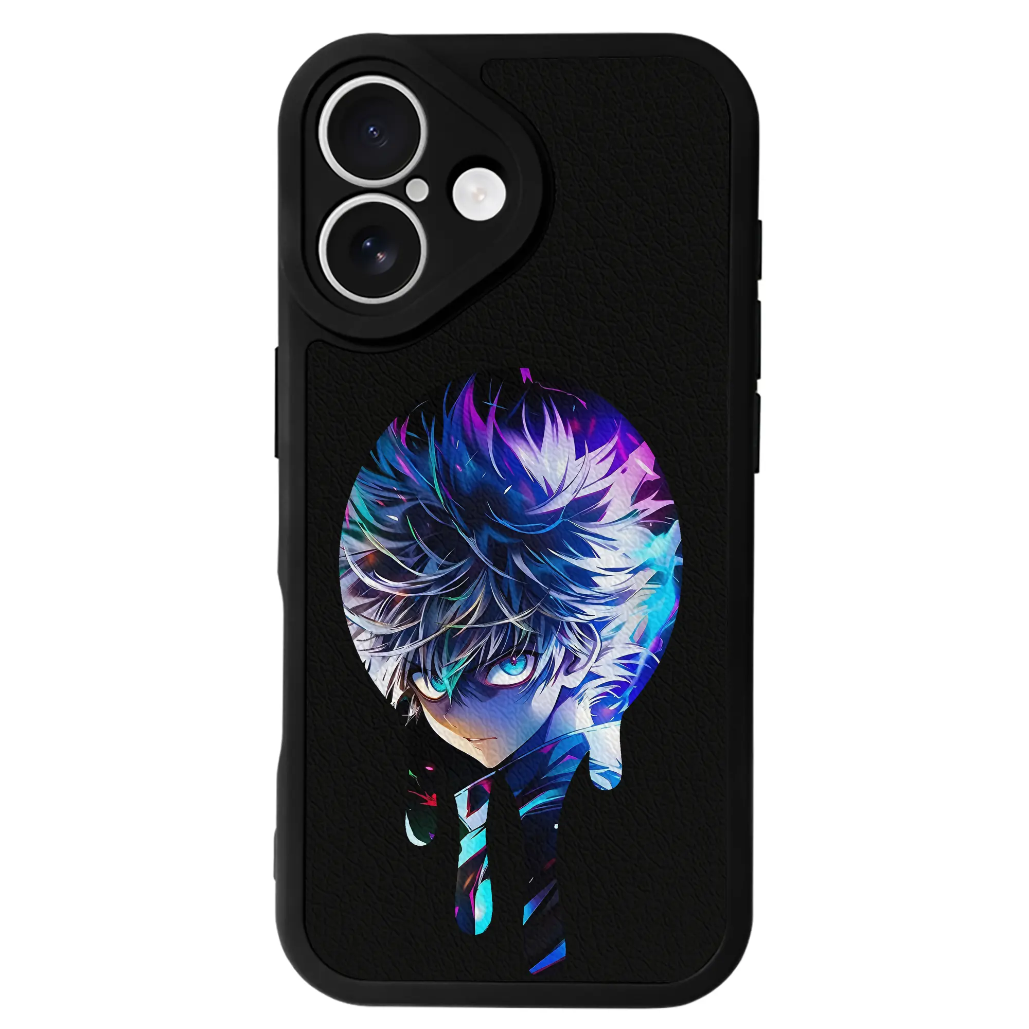 ハンター×ハンター グッズ ゴン＝フリークス - IPhone 16シリーズ対応 ・ シリコンスマホケース ・ レザー調 ・ 高精度フィット ・ 耐衝撃 ・ ワイヤレス充電対応 ・ 精密カット